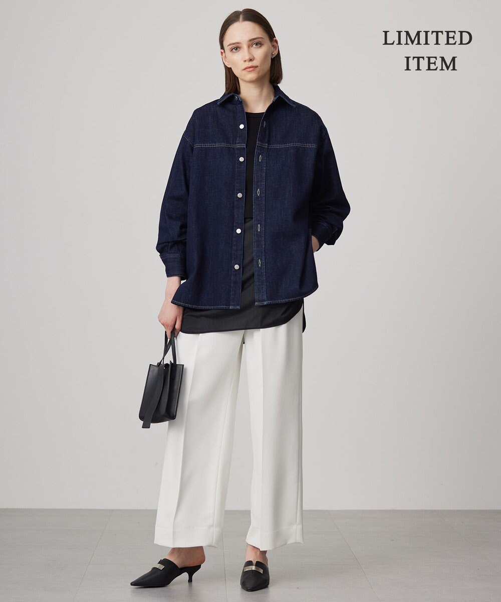 ICB 【WEB限定・洗える】コットンソフトデニム ジャケット 