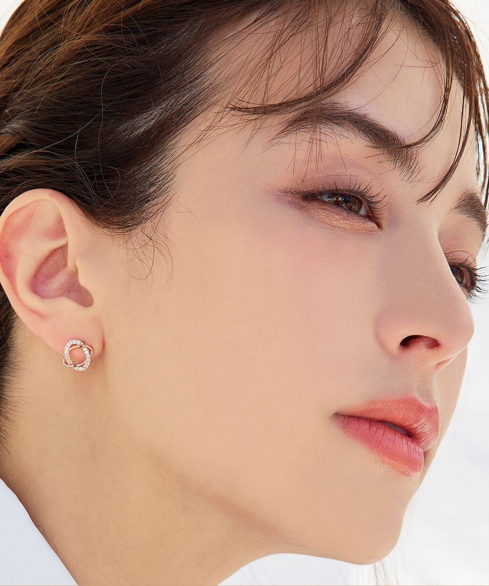 Tiaclasse 【金属アレルギー対応】ストーンクロスタイニーピアス 