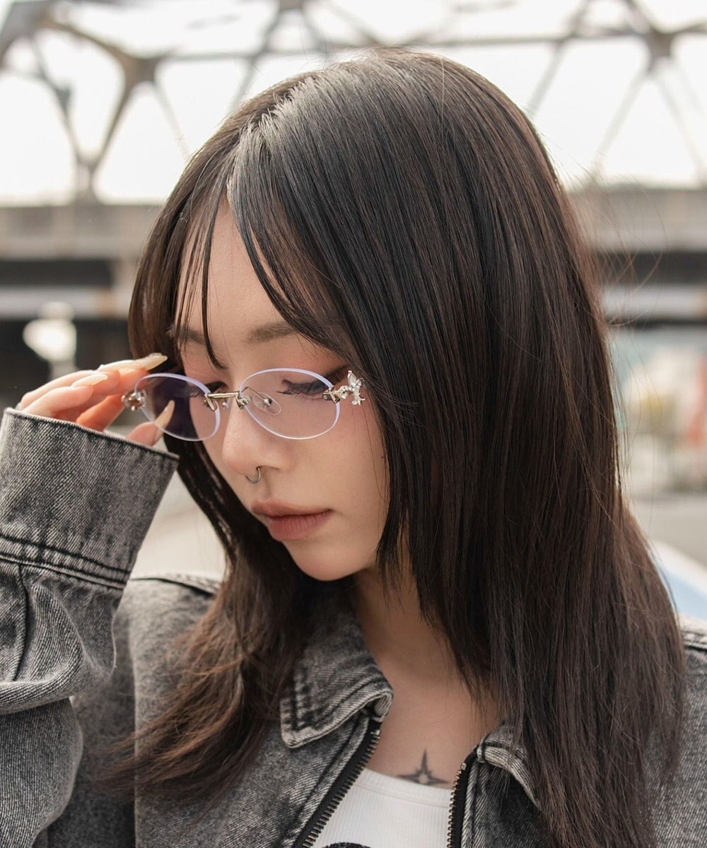 WEGO チャームリムレスアイウェア 