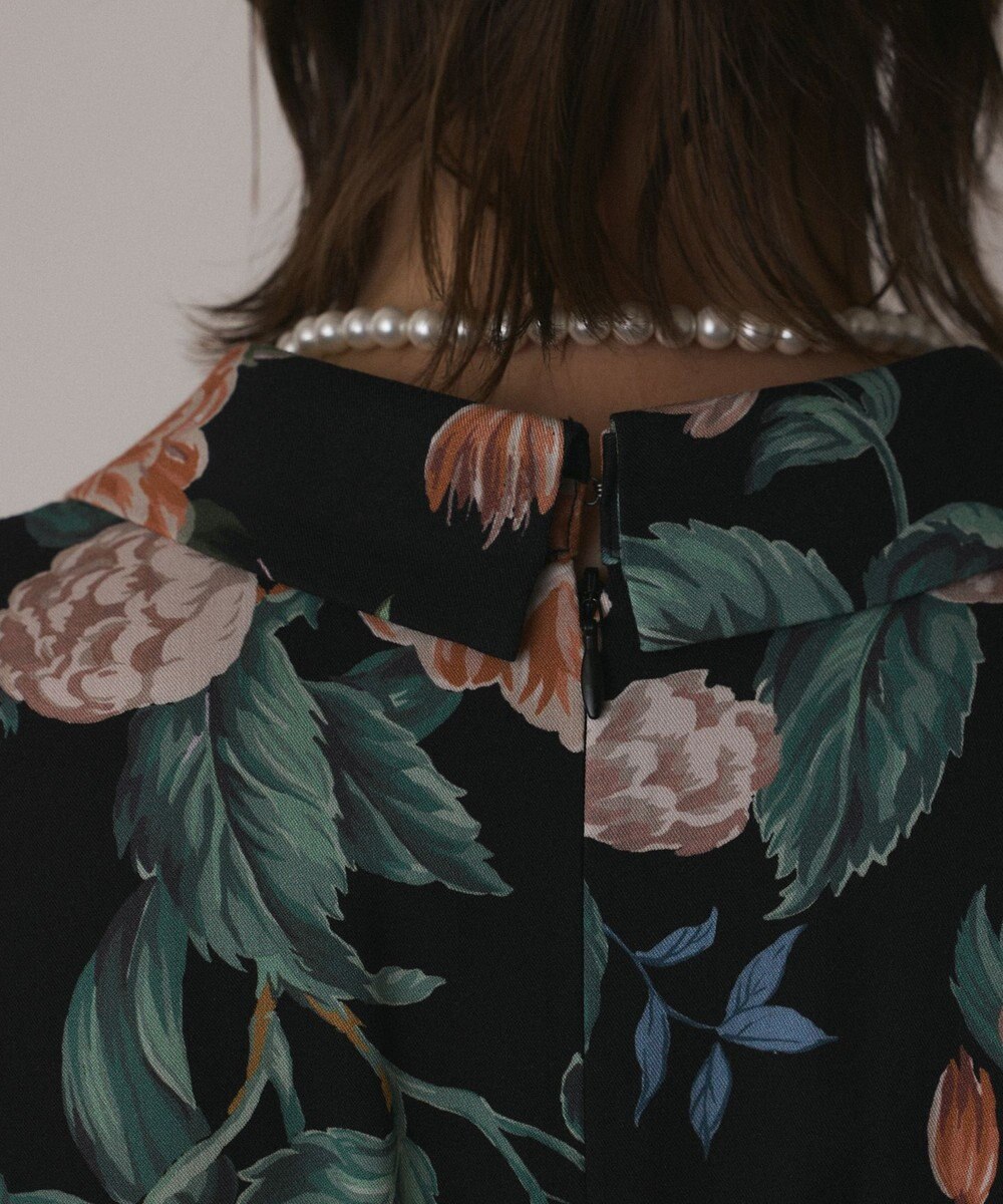 GRACE CONTINENTAL アンティークフラワープリントワンピース 