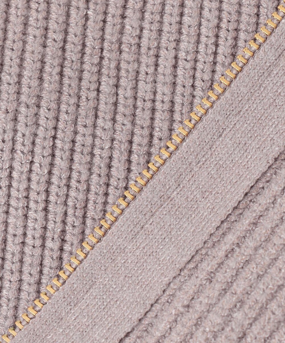 ANY L 【洗濯機可】ジップアップニットブルゾン 