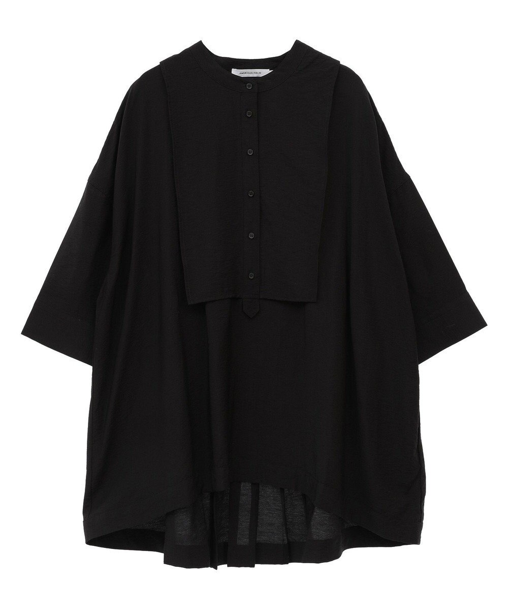 AMERICAN HOLIC 【WEB限定】接触冷感バンドカラーチュニック 