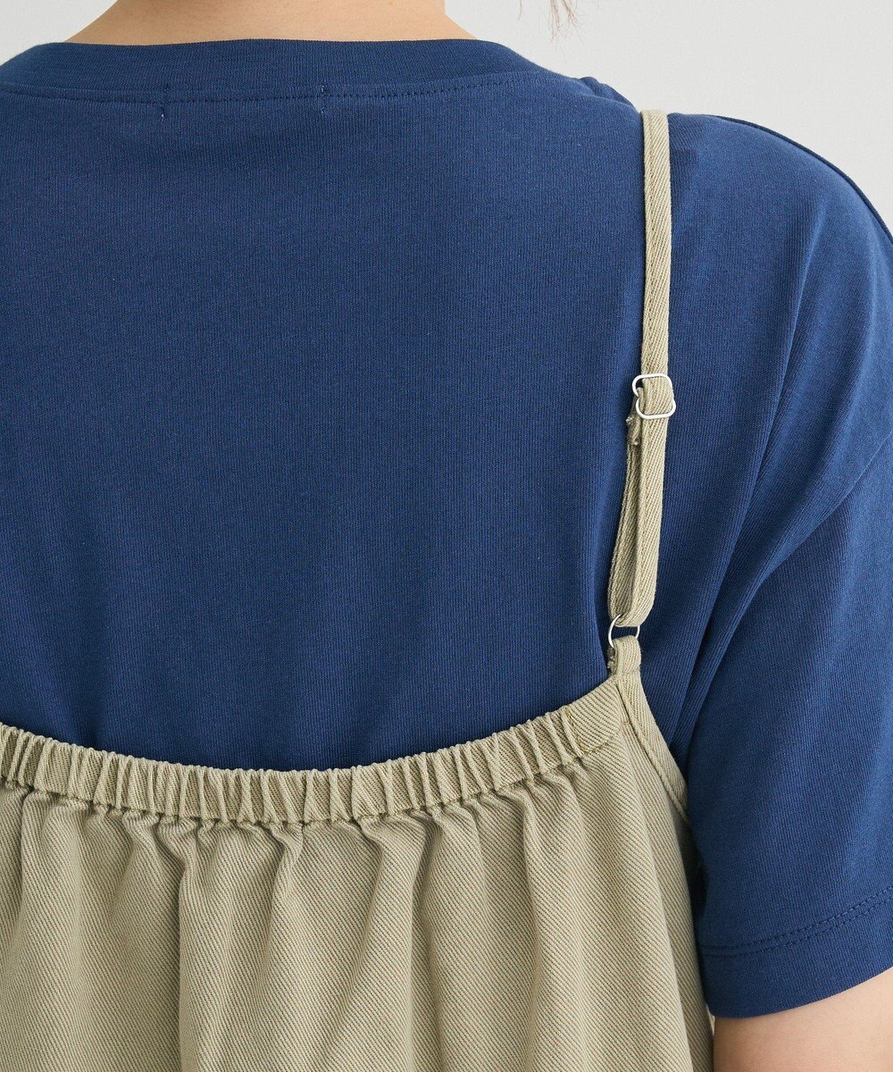 Green Parks カーゴポケットピグメントキャミワンピース 