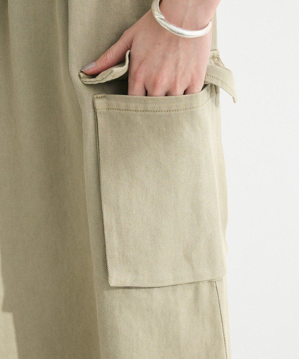 Green Parks カーゴポケットピグメントキャミワンピース 