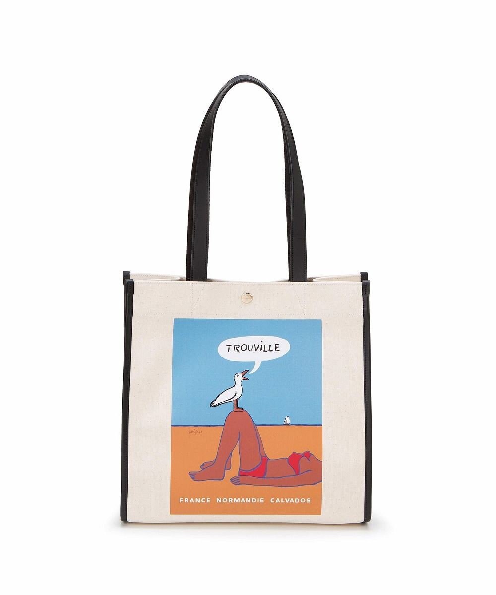 TOPKAPI 【Breath TOPKAPI】サヴィニャック × Breath TOPKAPI アート プリント オーガニックキャンバス トート バッグ 