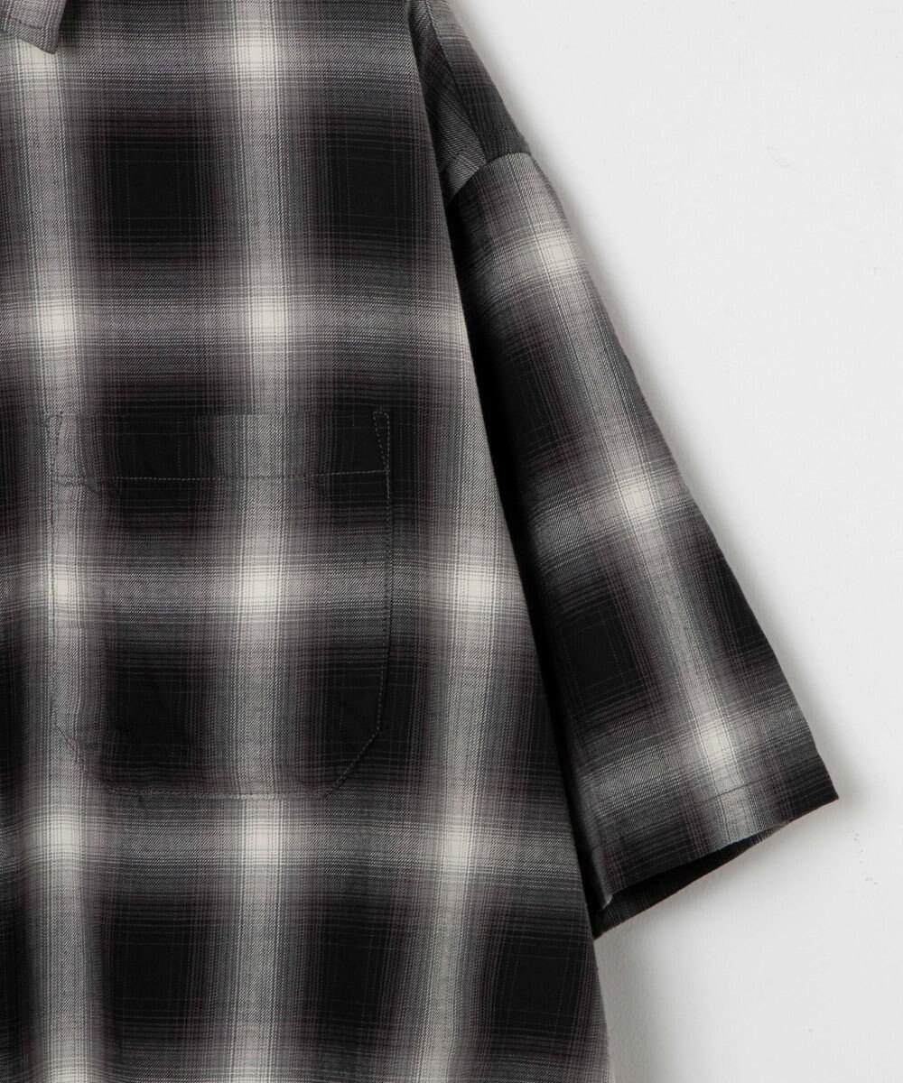 WEGO オンブレチェックシャツ（S） 