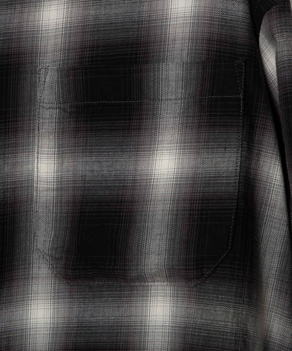 WEGO オンブレチェックシャツ（S） 
