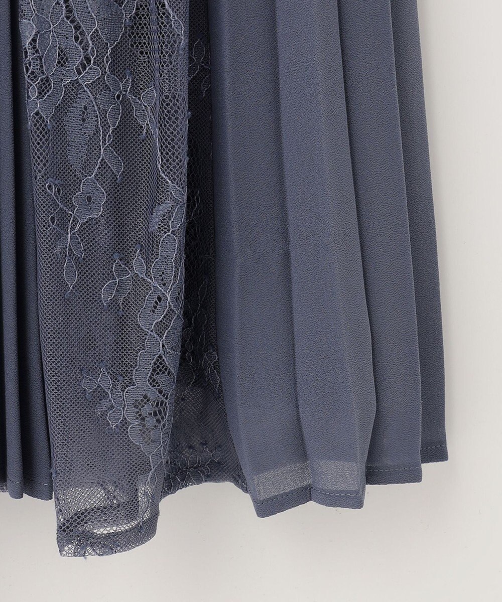 ANY SIS 【洗える】プリーツMIXレース ドレス 