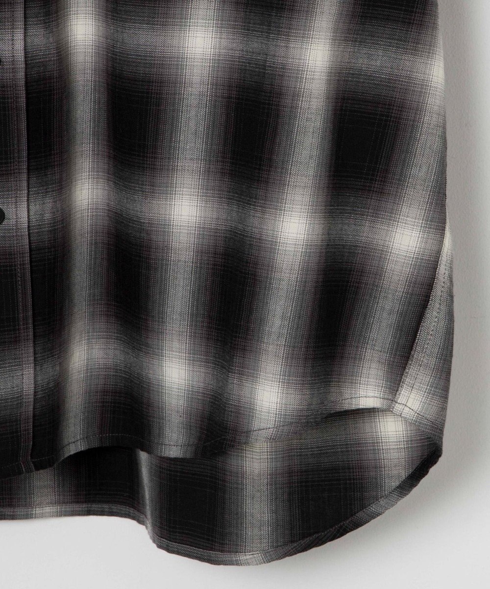 WEGO オンブレチェックシャツ（S） 