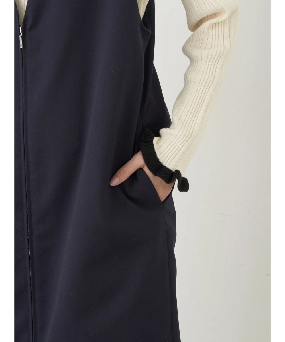 earth music&ecology ジップジレワンピース 