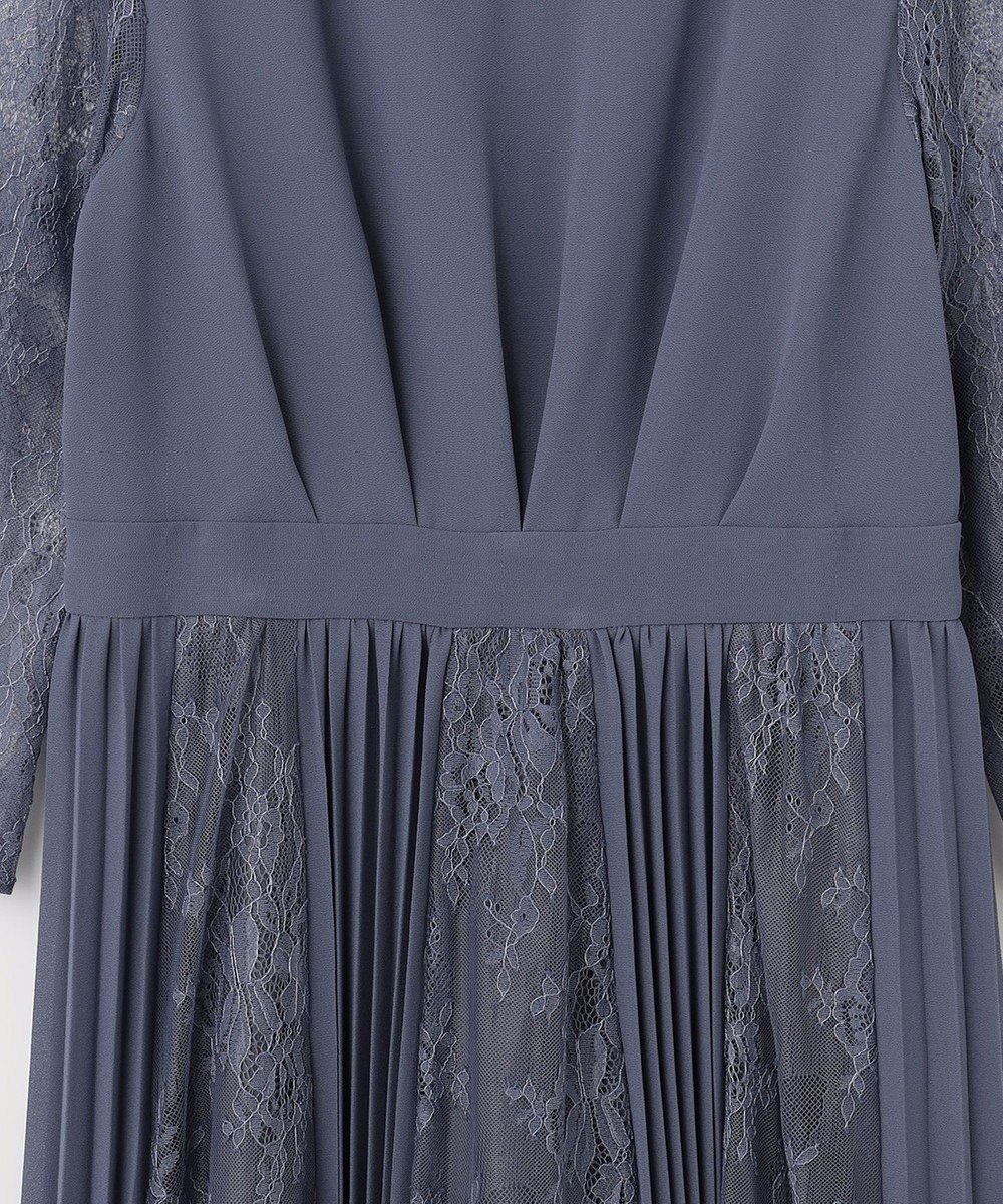 ANY SIS 【洗える】プリーツMIXレース ドレス 