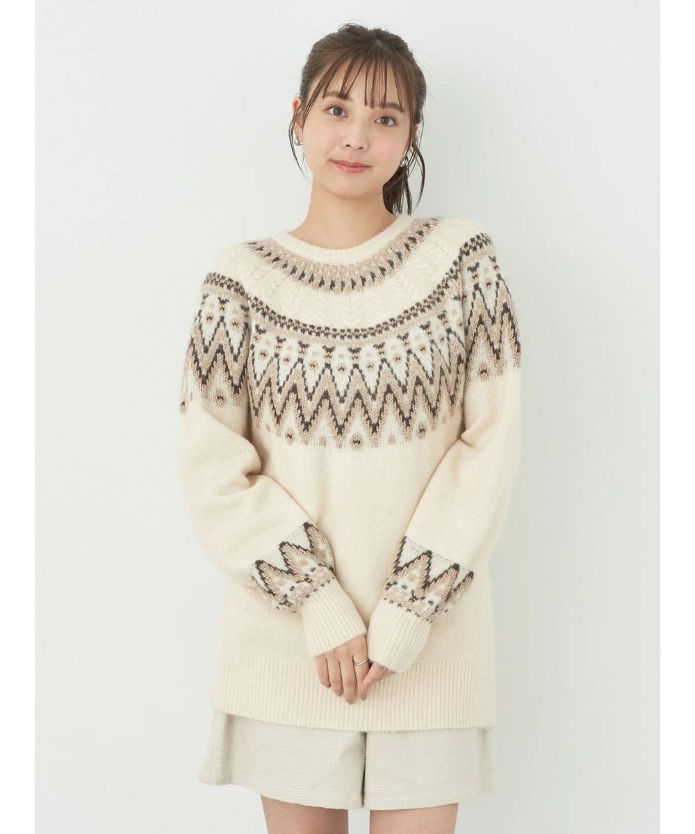 earth music&ecology オーロララメノルディックチュニック 