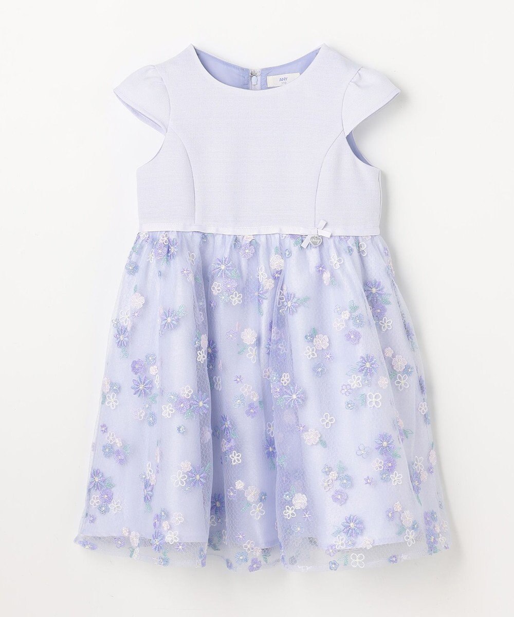 ANY KIDS 花柄刺繍ワンピース 