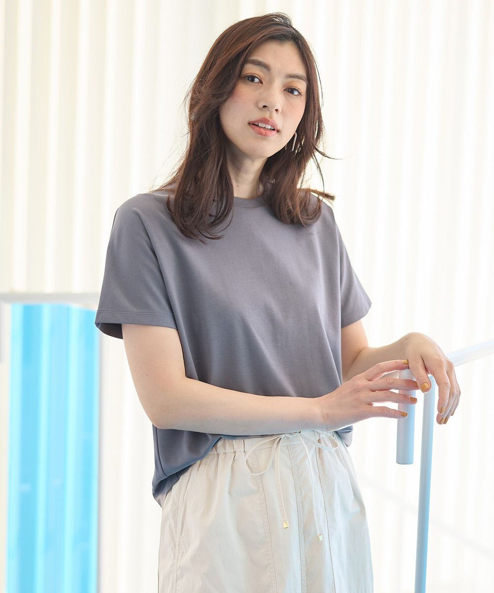 ANY 【新色追加/10色展開/洗濯機可/UVケア/接触冷感】プレミアムベーシック半袖Tシャツ 