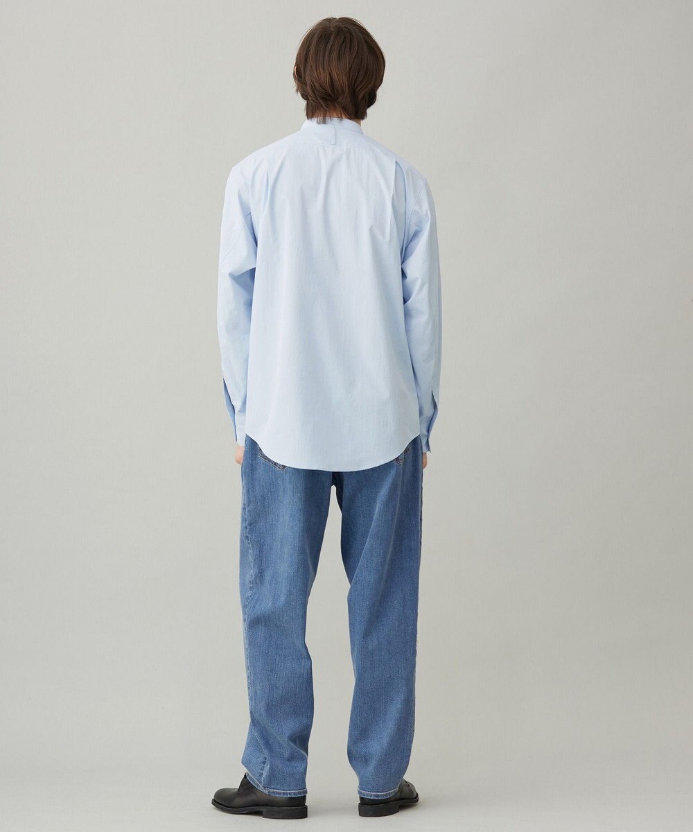 UNFILO MENS コンフォートシャツ バンドカラー 