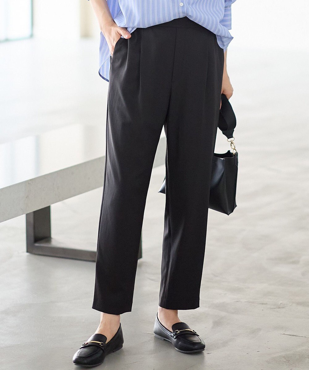 ANY 【6サイズ展開/ウエストゴム】イージーテーパードパンツ 