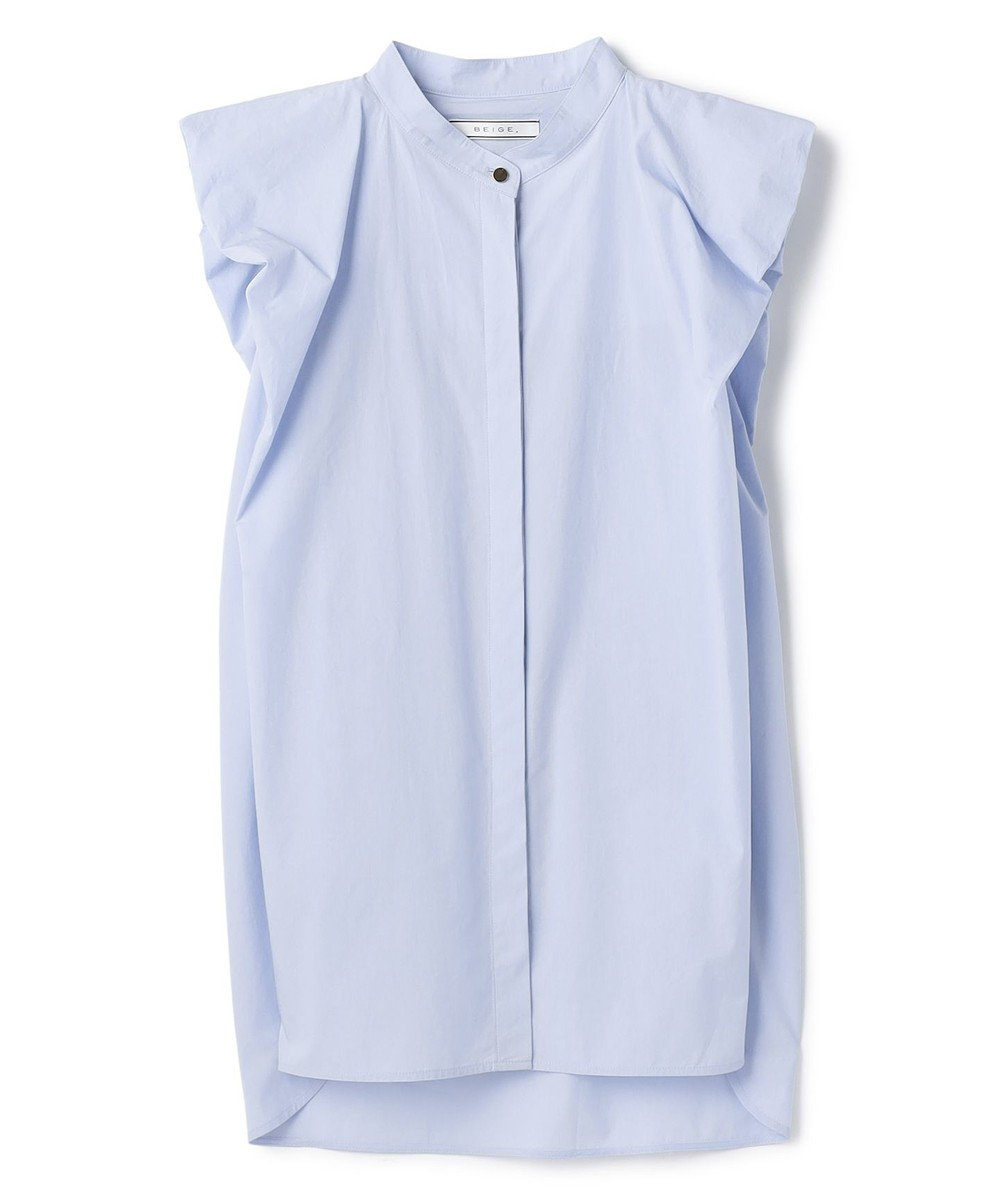 BEIGE， MALLOW / コットンタック バルーンスリーブブラウス 