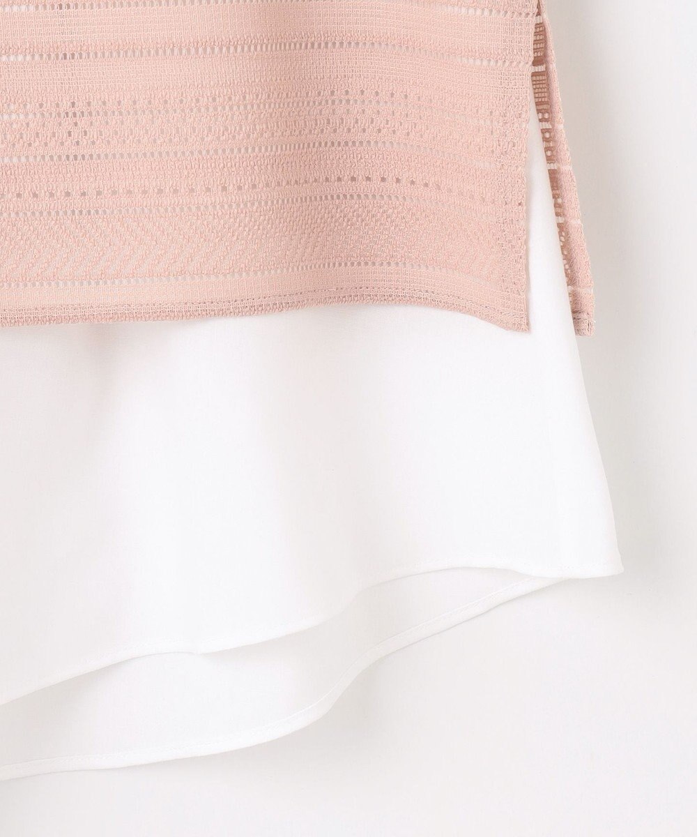 J.PRESS LADIES L 【WEB限定カラーあり・洗える】レースドッキング カットソー 