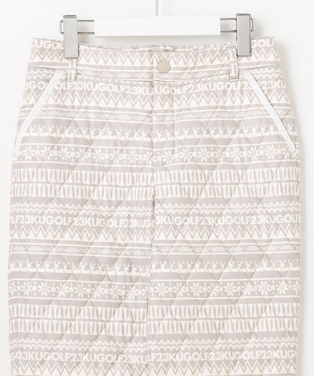 23区GOLF 【WOMEN】ノルディック柄 キルトパンツ 