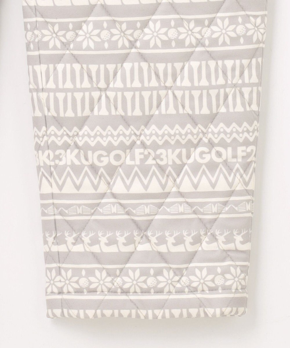 23区GOLF 【WOMEN】ノルディック柄 キルトパンツ 