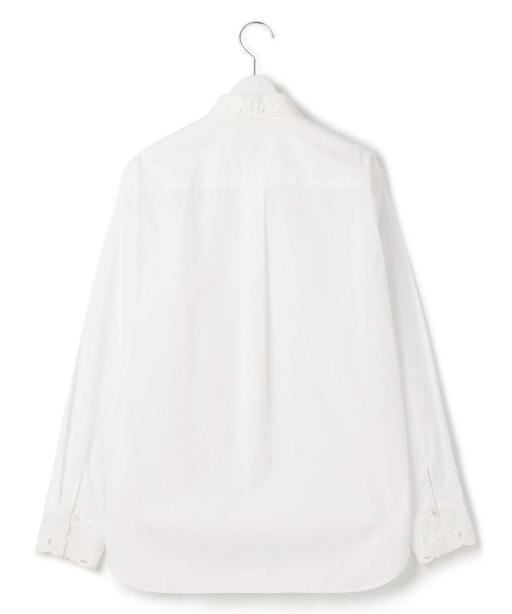 23区 L 【洗える】エンブロイダリーシャーティング シャツ ブラウス 