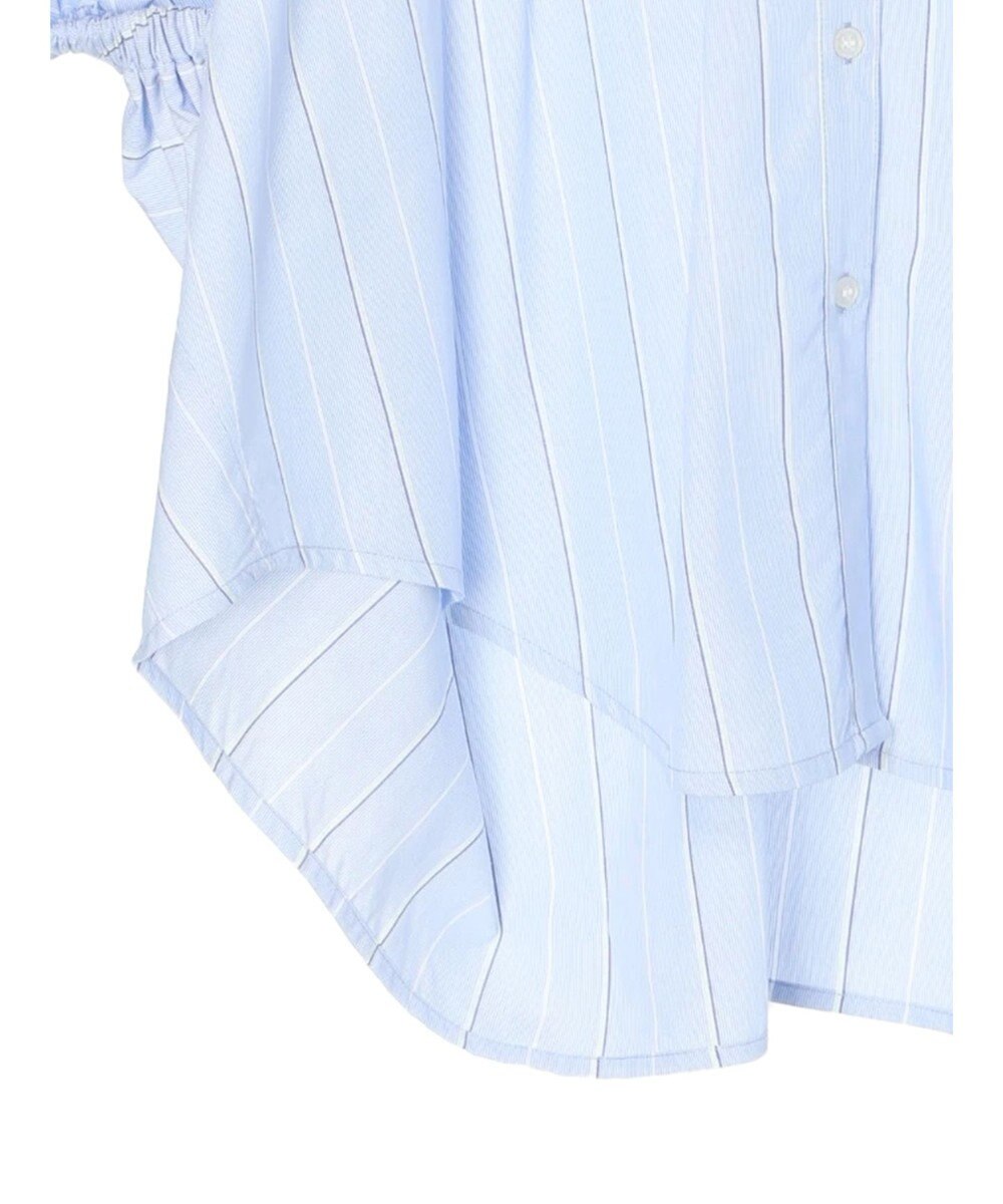 AMERICAN HOLIC 接触冷感＋ＵＶカット　ギャザースリーブブラウス 