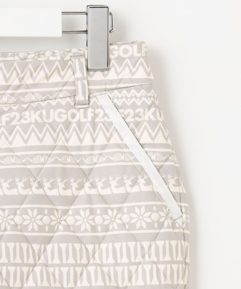 23区GOLF 【WOMEN】ノルディック柄 キルトパンツ 