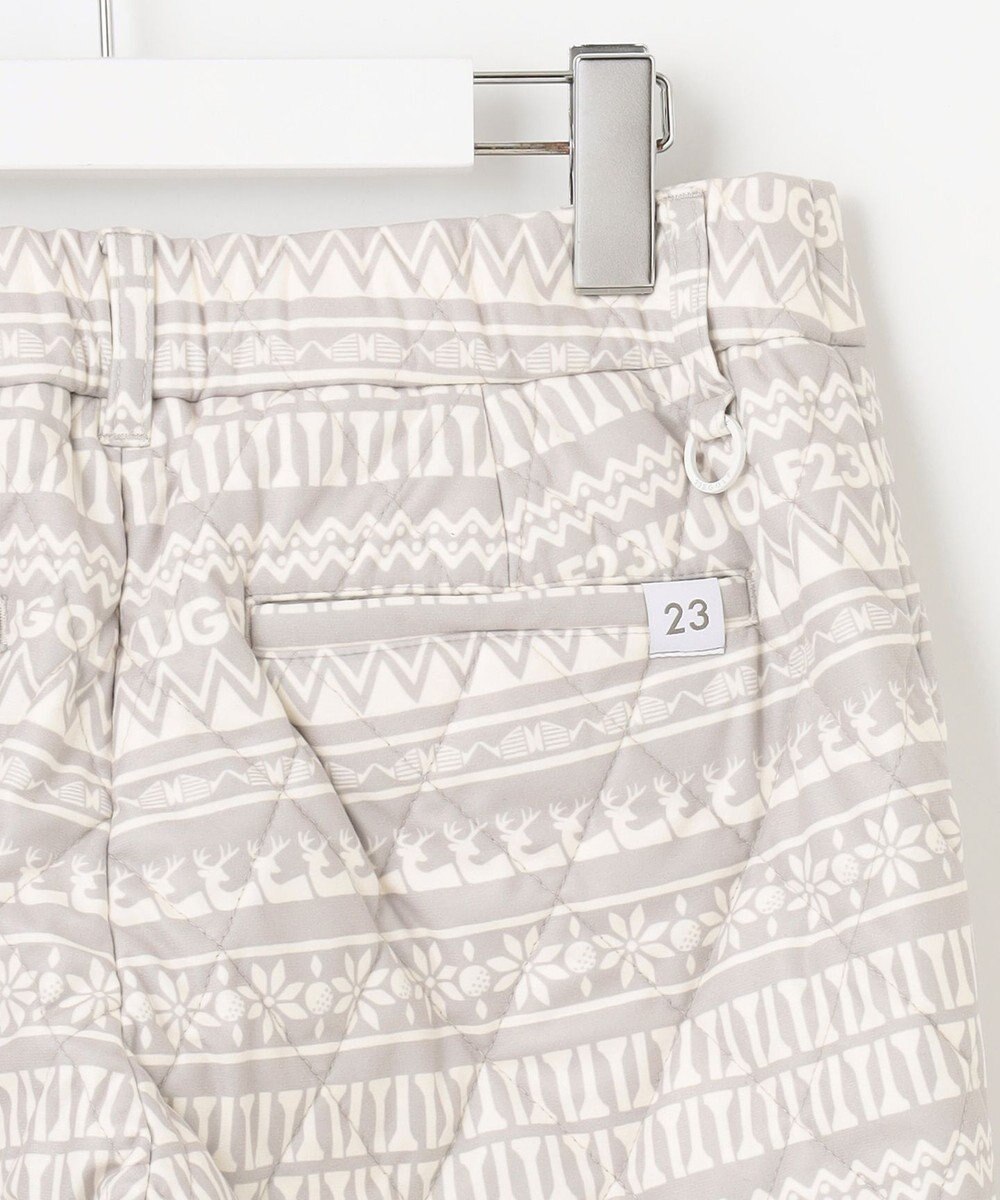 23区GOLF 【WOMEN】ノルディック柄 キルトパンツ 