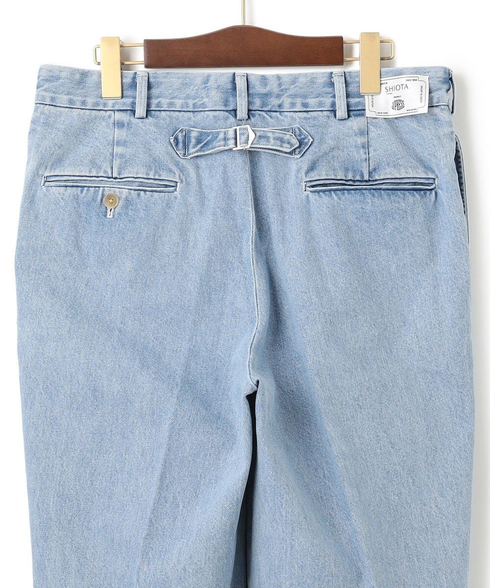 J.PRESS MEN 【J.PRESS ORIGINALS】SHIOTA DENIM Piped Stem１tuck  / Made in Japan 