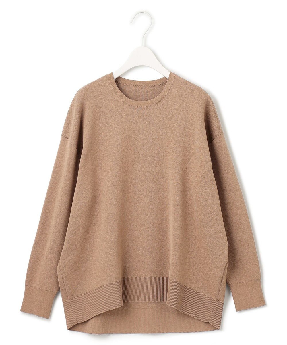 ICB L 【洗える】 コットンポリエステルスムース ニットプルオーバー 