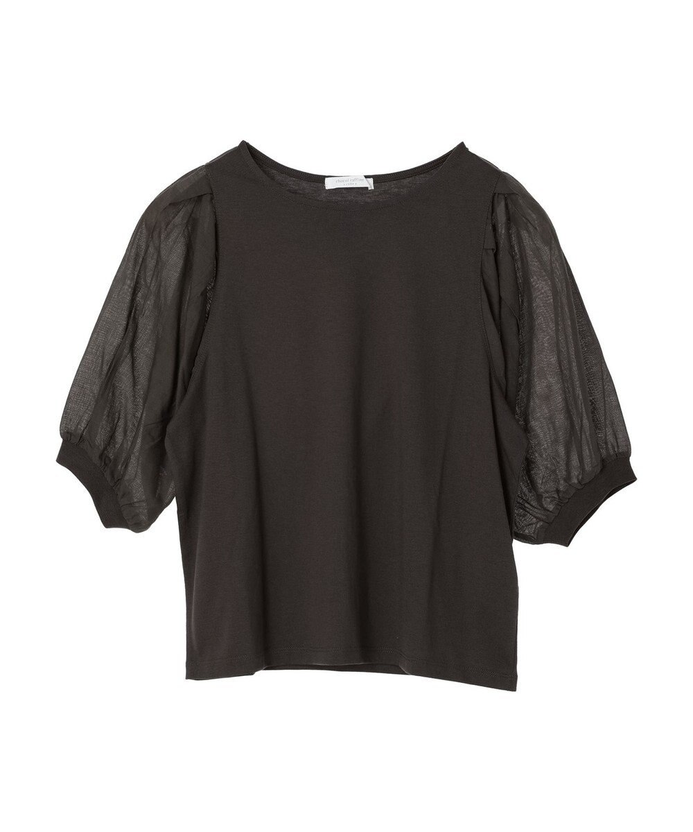 Green Parks 袖シアードッキング５分袖カットプルオーバー 