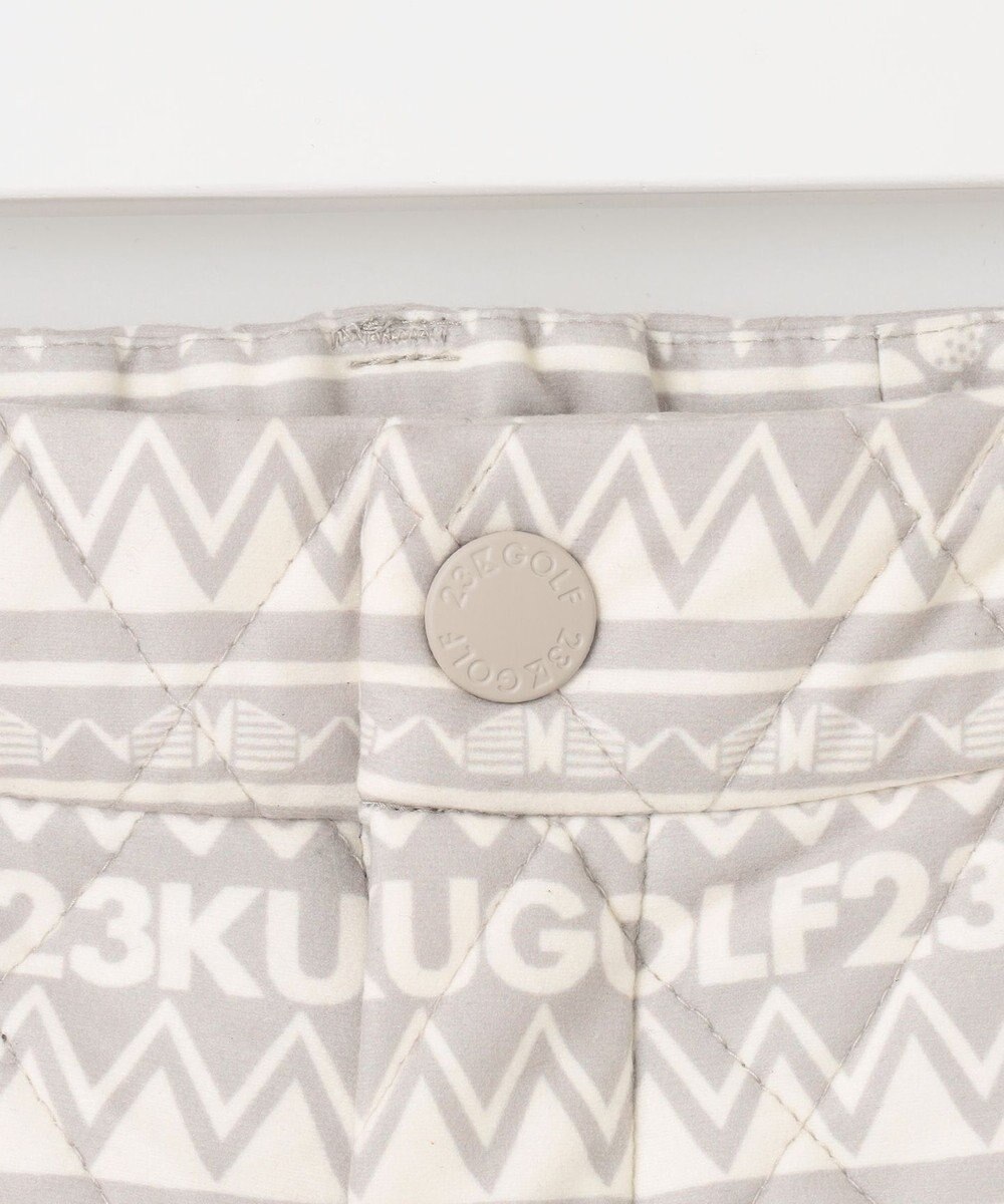 23区GOLF 【WOMEN】ノルディック柄 キルトパンツ 