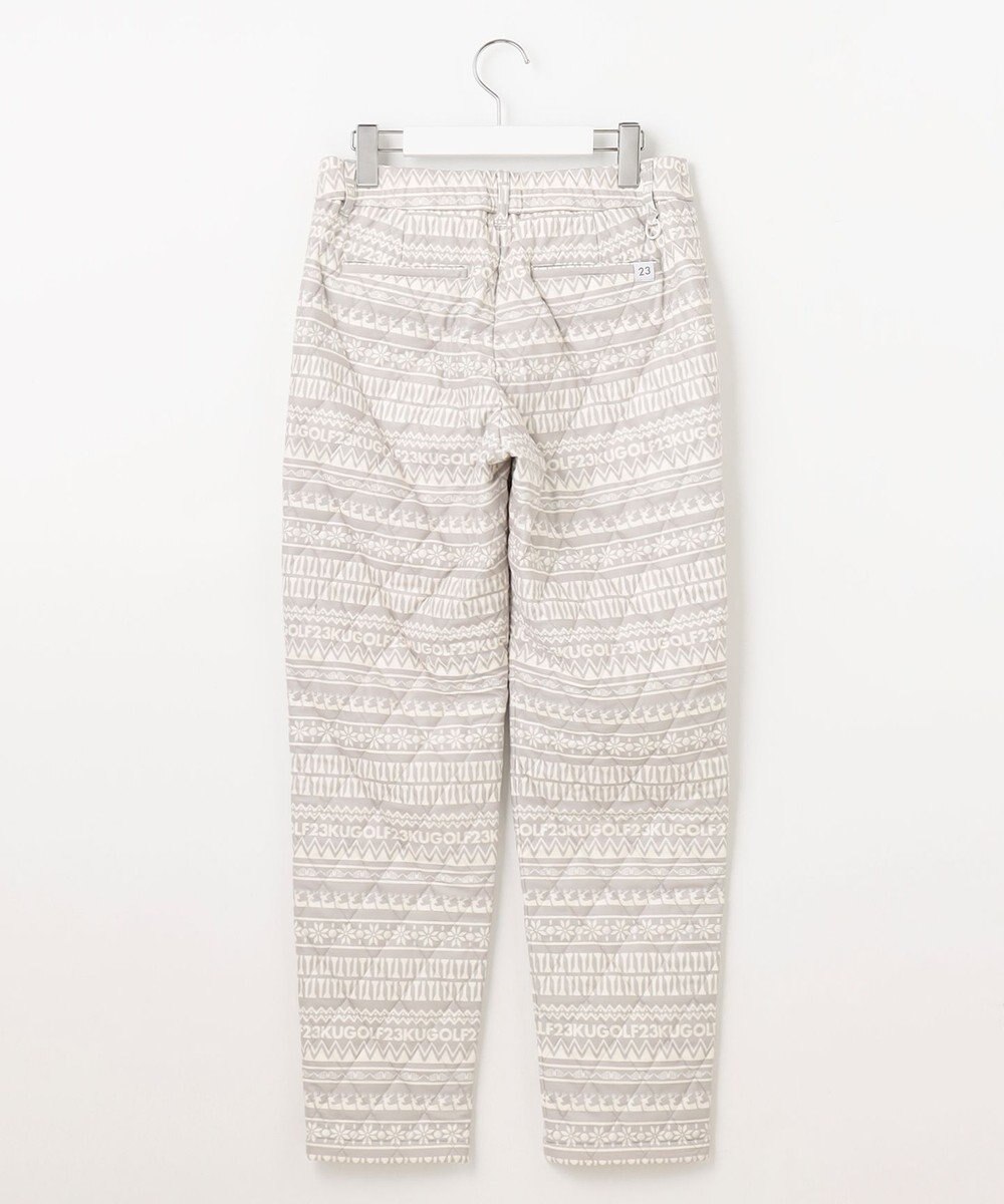 23区GOLF 【WOMEN】ノルディック柄 キルトパンツ 
