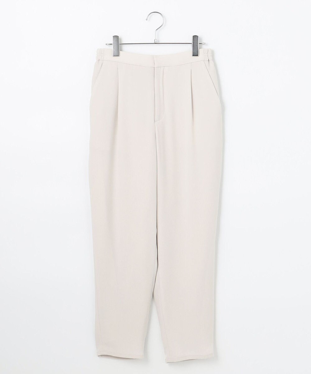 #Newans 【洗える】ジョーゼットテーパードパンツ 