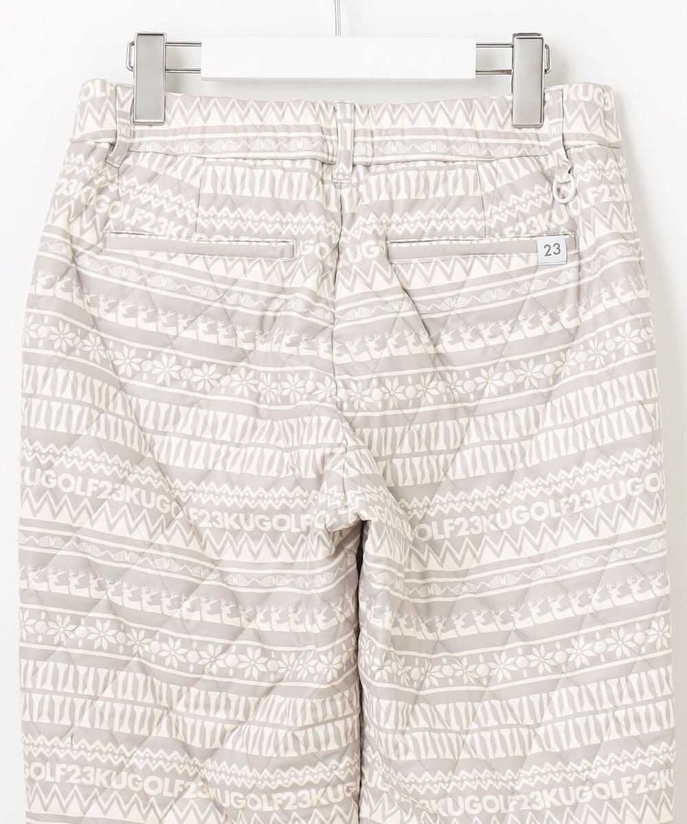 23区GOLF 【WOMEN】ノルディック柄 キルトパンツ 
