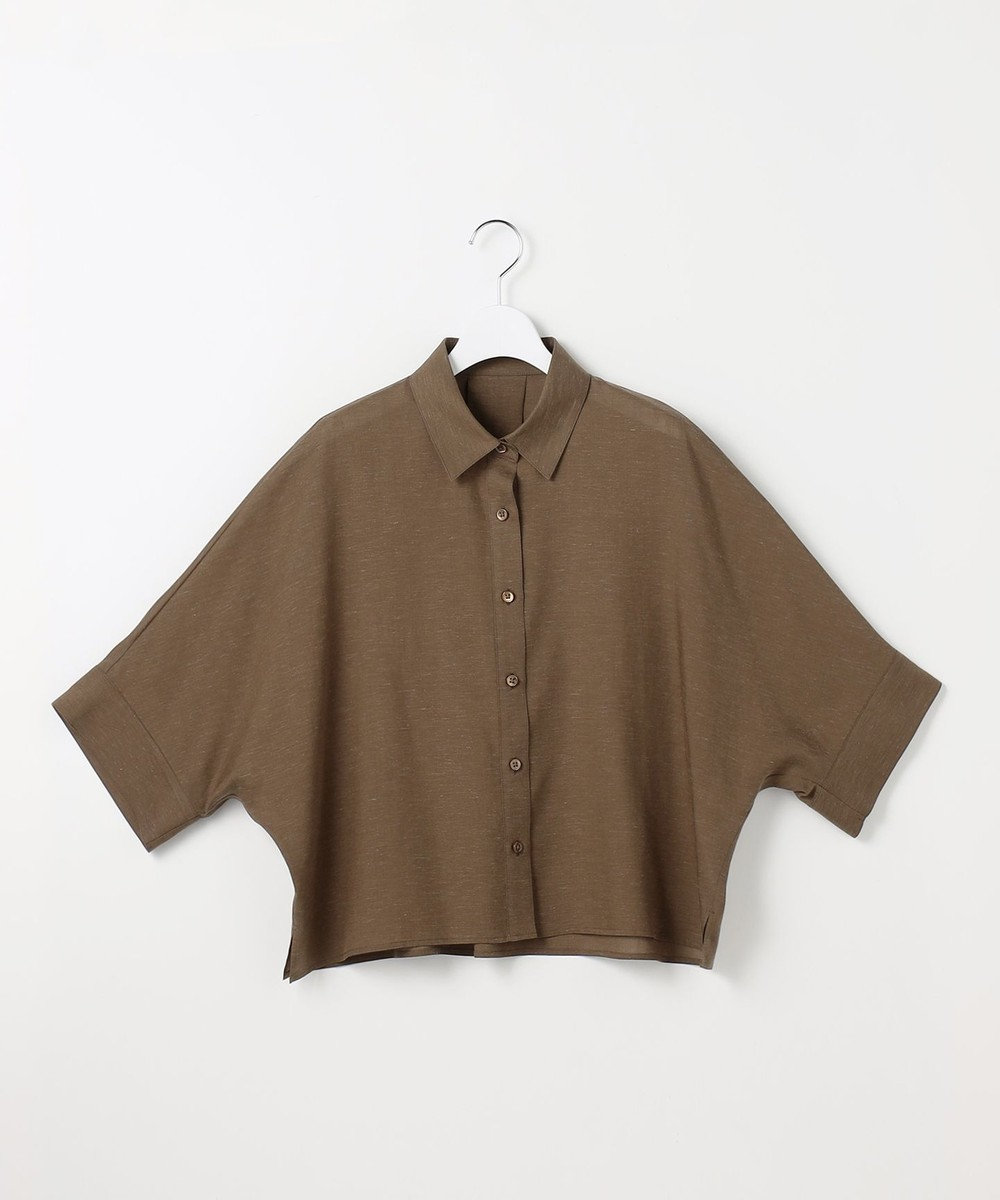 自由区 ナチュラルリネン シャツ 