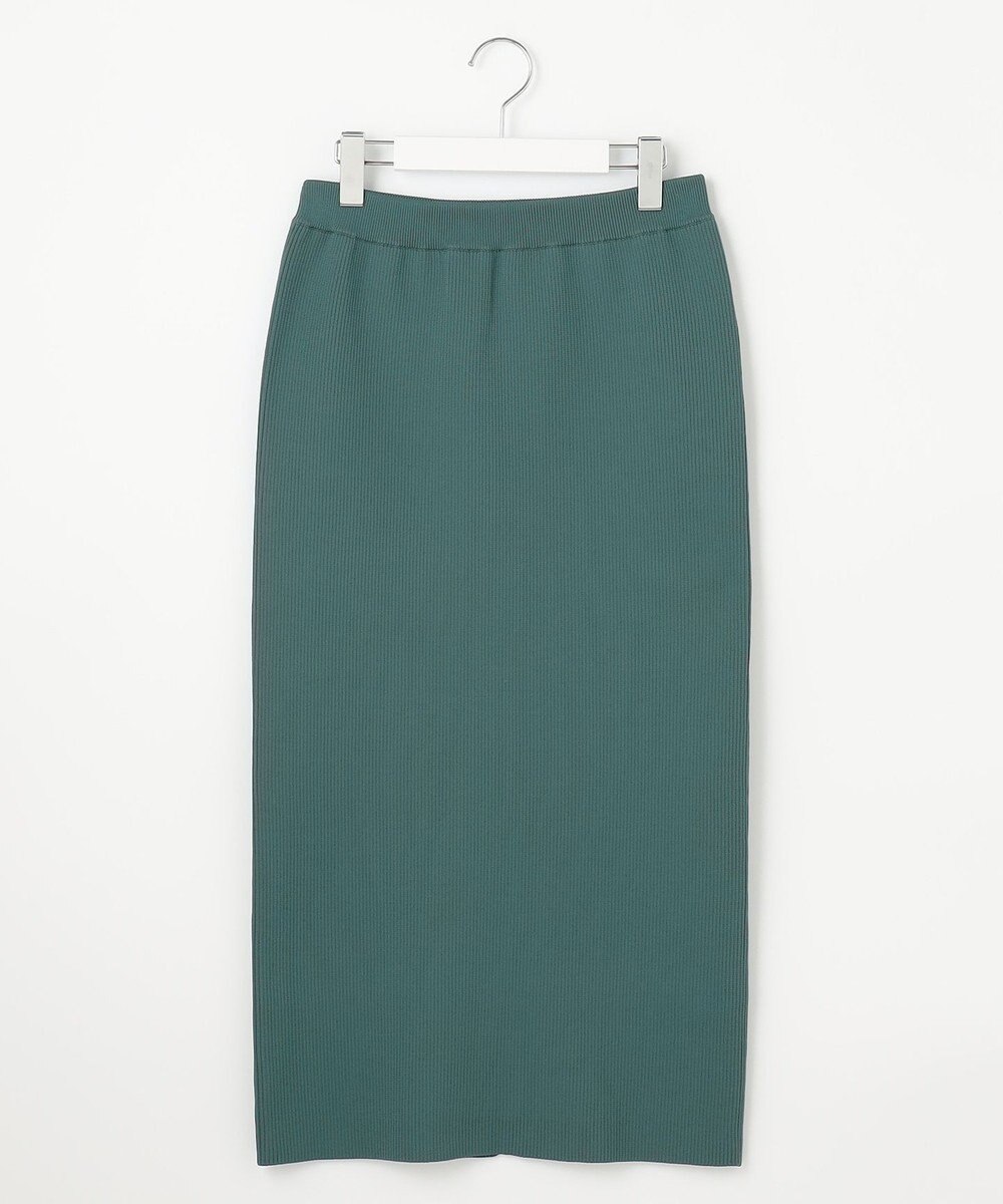自由区 L 【洗える】リブストレッチタイト スカート 