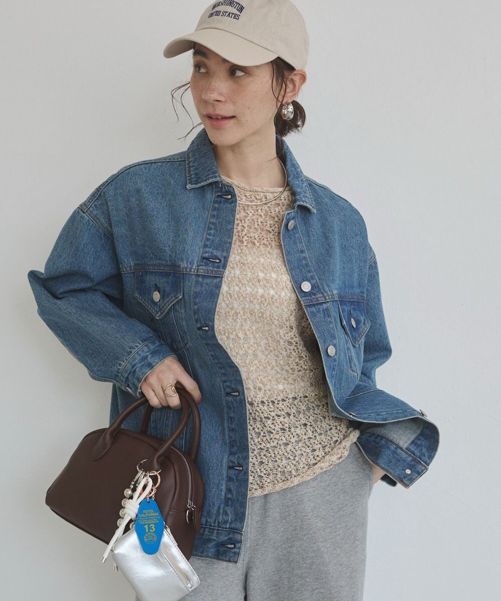 WEGO 【ANGIE VINTAGE】ビッグシルエットデニムジャケット / オーバーサイズGジャン 