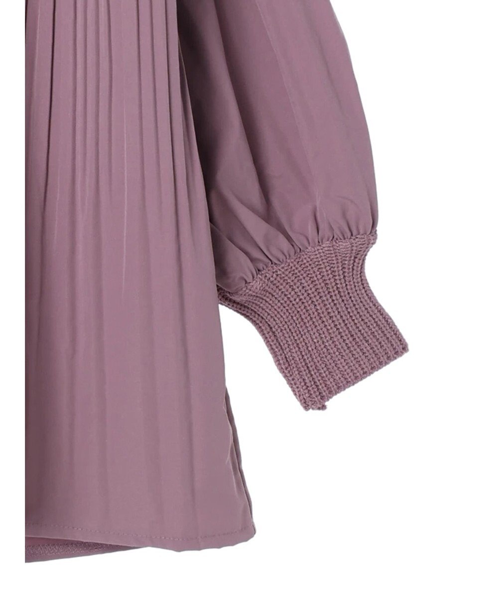 earth music&ecology プリーツフレアニットチュニック 