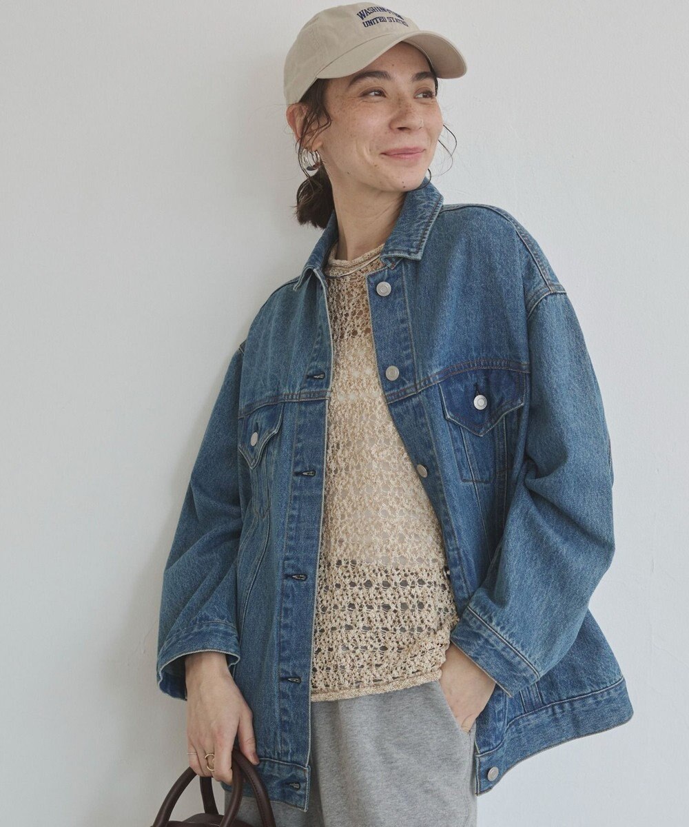 WEGO 【ANGIE VINTAGE】ビッグシルエットデニムジャケット / オーバーサイズGジャン 