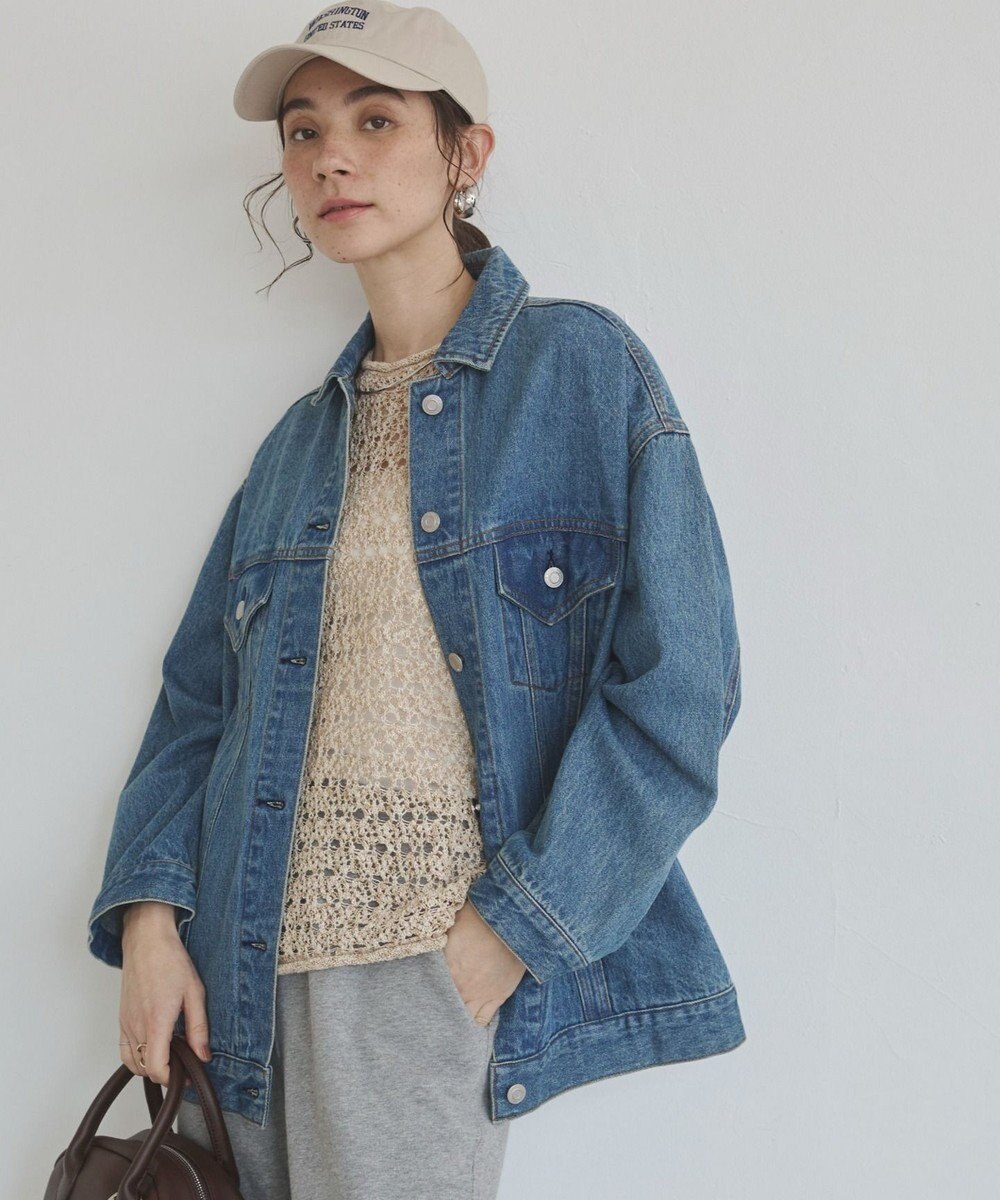 WEGO 【ANGIE VINTAGE】ビッグシルエットデニムジャケット / オーバーサイズGジャン 