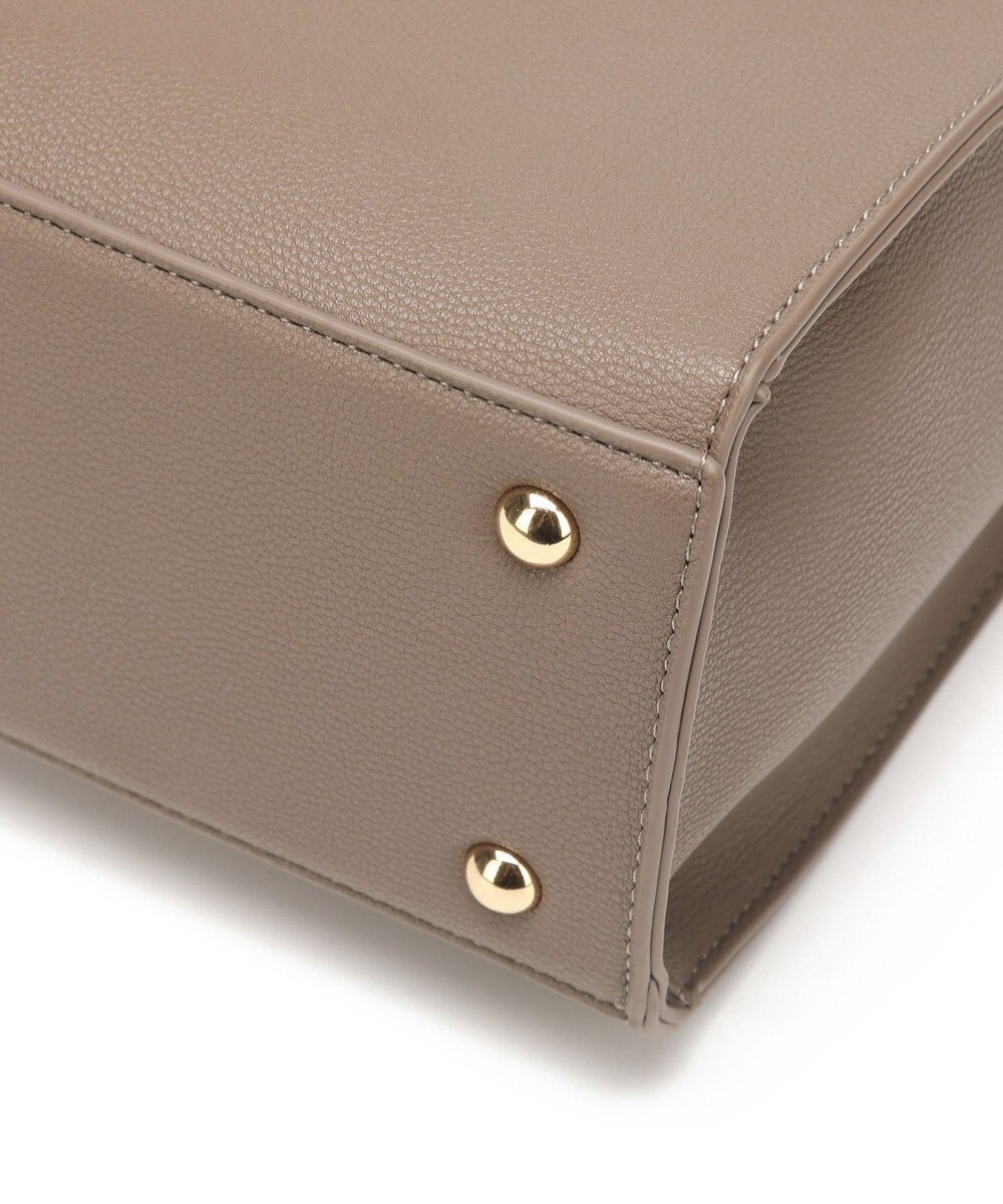 style code  【MERCURYDUO/マーキュリーデュオ】メタルアイレット　両アオリポケット　スクエアハンドバッグ 