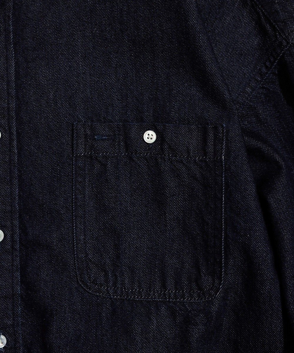 LENO DOUBLE POCKETS SHIRTS《UNISEX》デニムシャツ 