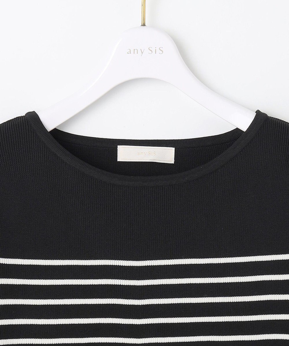 ANY SIS 【洗える】スポンディッシュペプラム ニット 