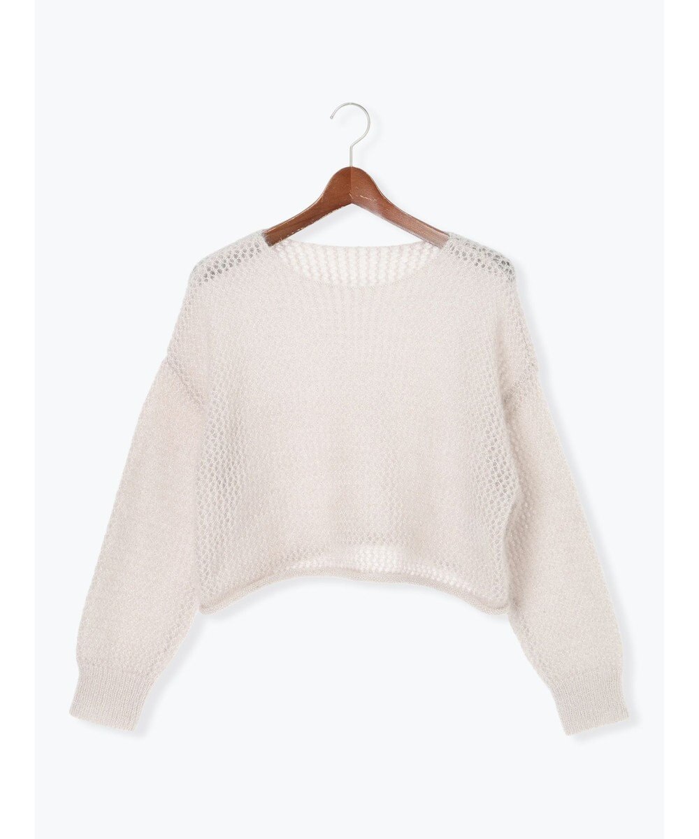 Te chichi 【泉 里香さん着用・Oggi.jp10/23掲載】キャットヤーンメッシュニット 