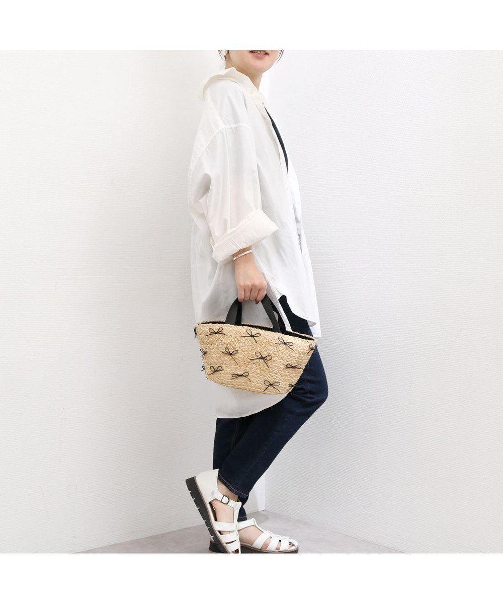 UNBILLION カカトゥ kakatoo / ラフィアブレードリボンバッグ カゴバッグ 