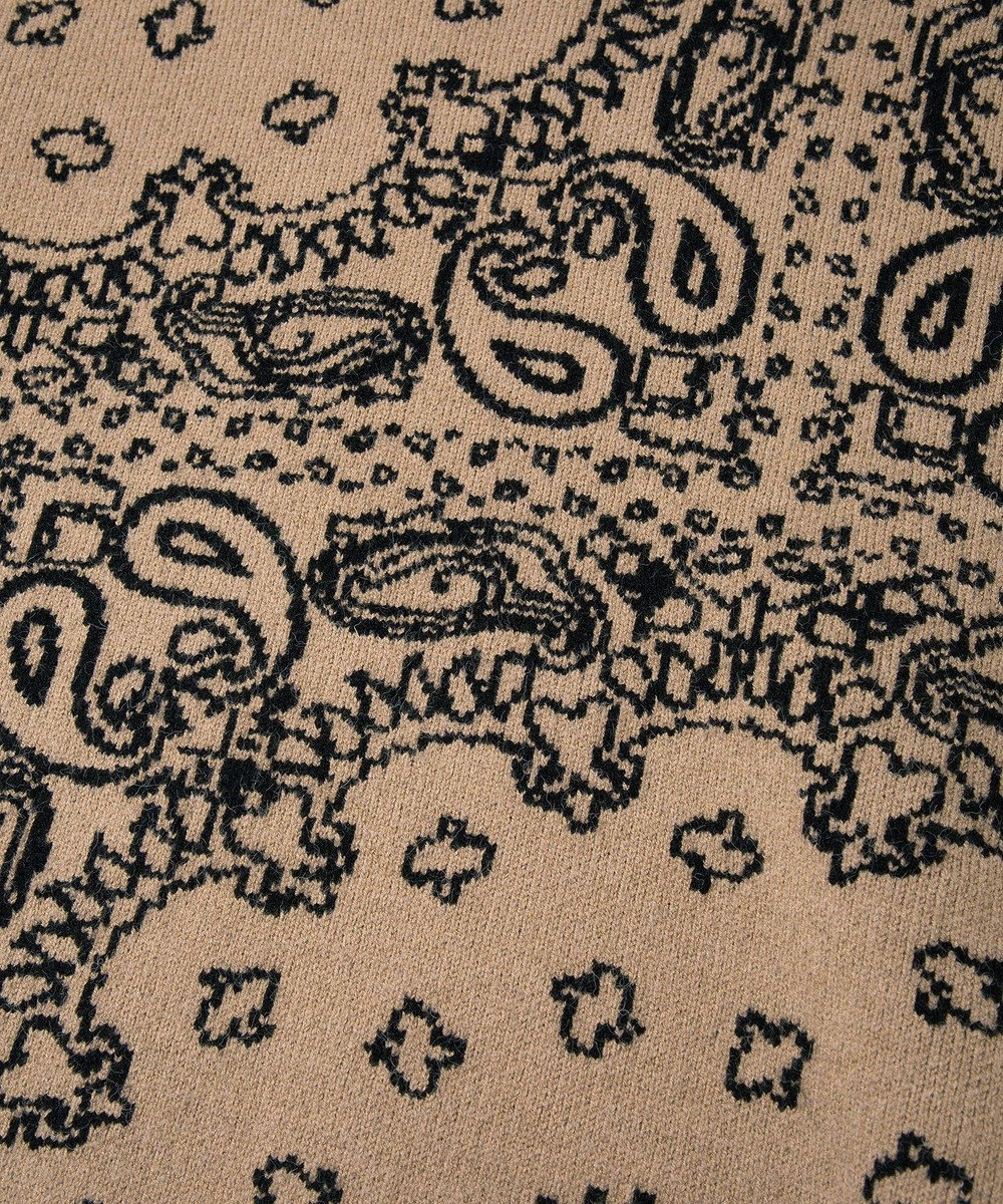 CRAFT STANDARD BOUTIQUE ペイズリー柄ニットプルオーバー 