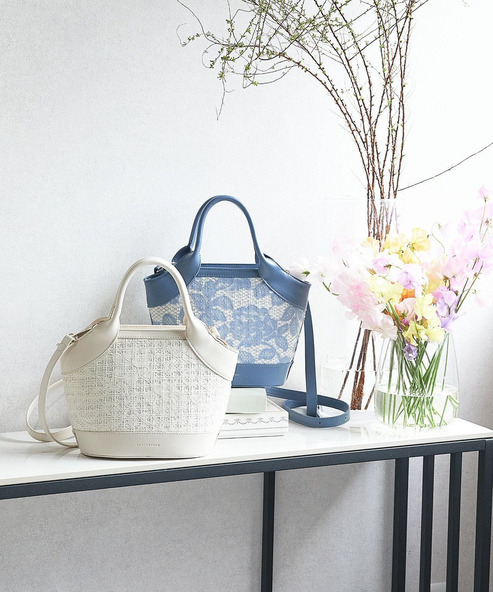 style code 【MERCURYDUO/マーキュリーデュオ】ミックスマテリアル　ハンドバッグ 