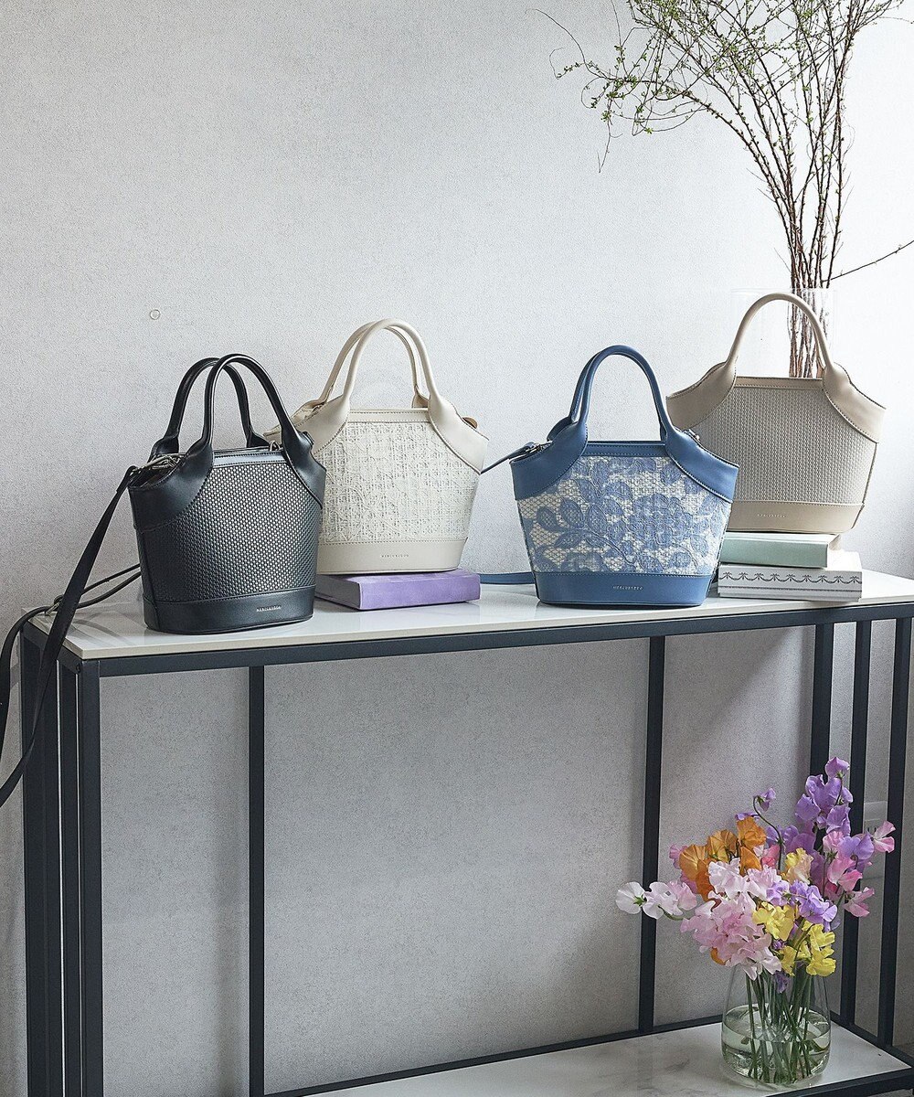 style code 【MERCURYDUO/マーキュリーデュオ】ミックスマテリアル　ハンドバッグ 