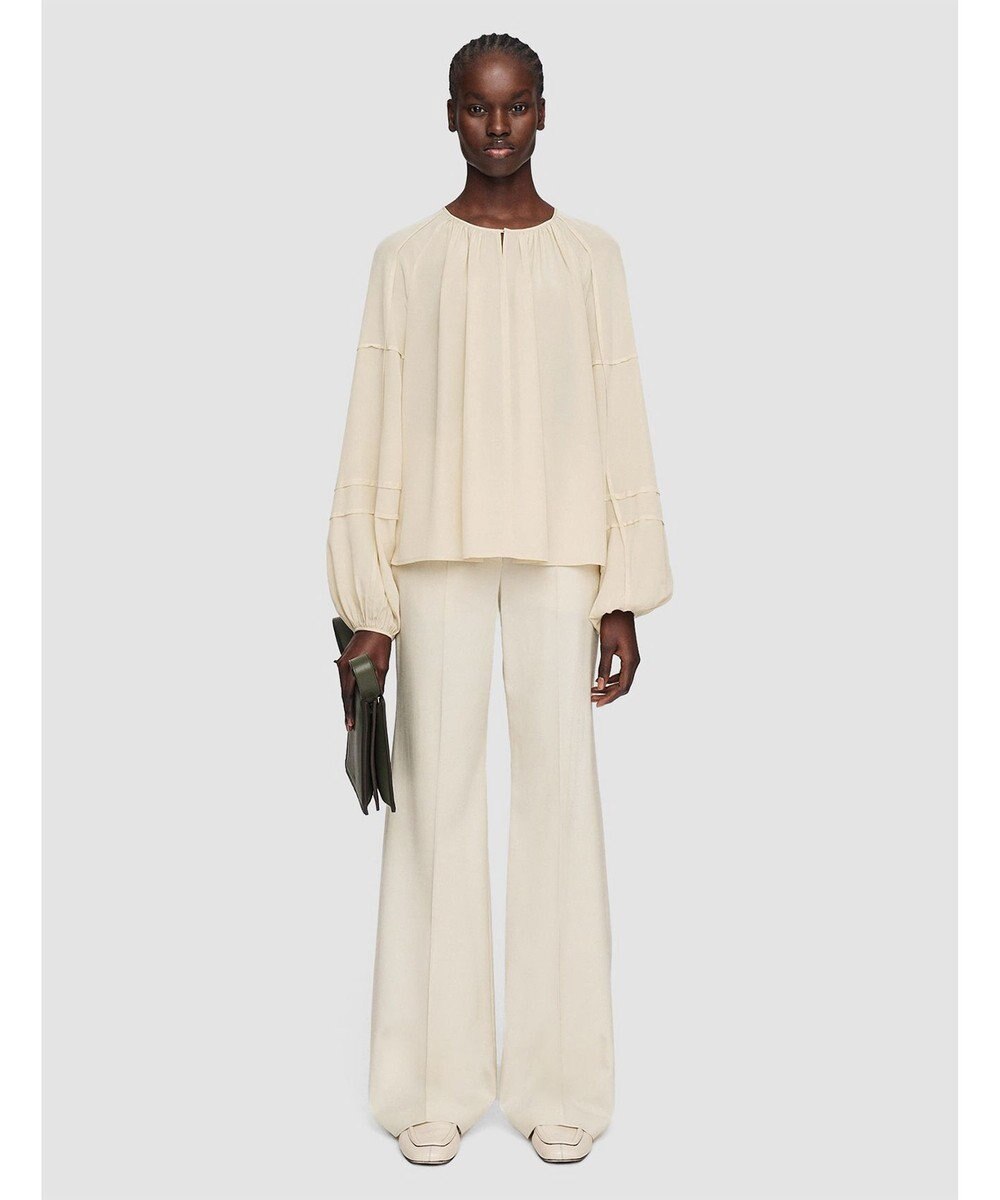 JOSEPH クレープ  ド  ソワ　リラックスフィットブラウス 